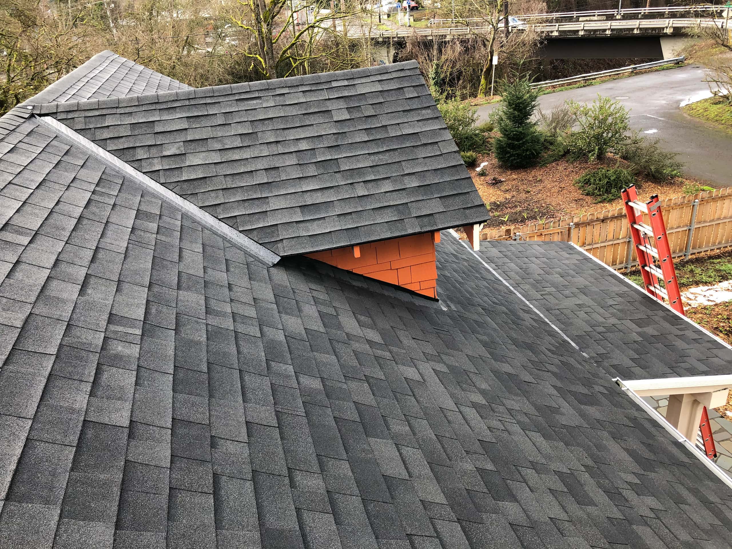 Reliance Roof Pros LLC | Beaverton | New Roof | Malarkey Legacy SG | Midnight Black | Dormer